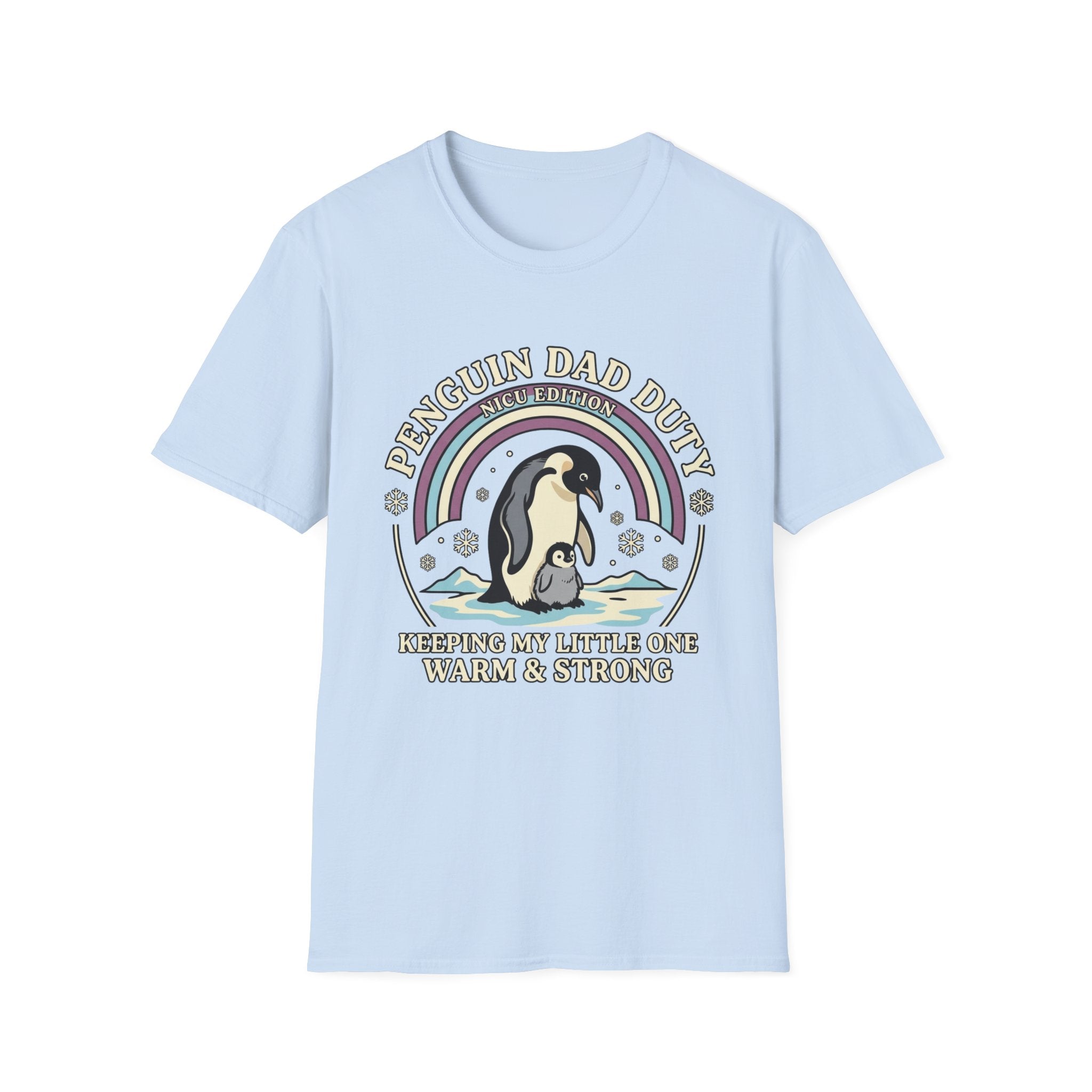 Penguin Dad Duty T-Shirt — Cute 'Nice Edition' Penguin Father Graphic Tee