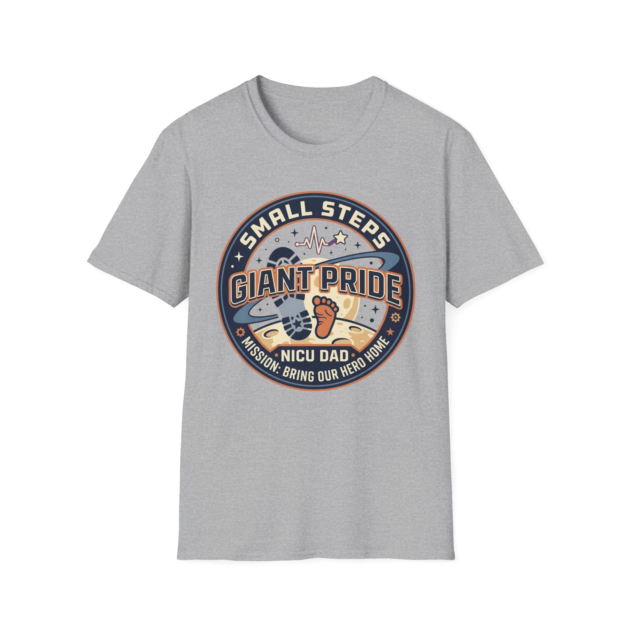 T‑Shirt — "Small Steps, Giant Pride" NICU Dad Tee