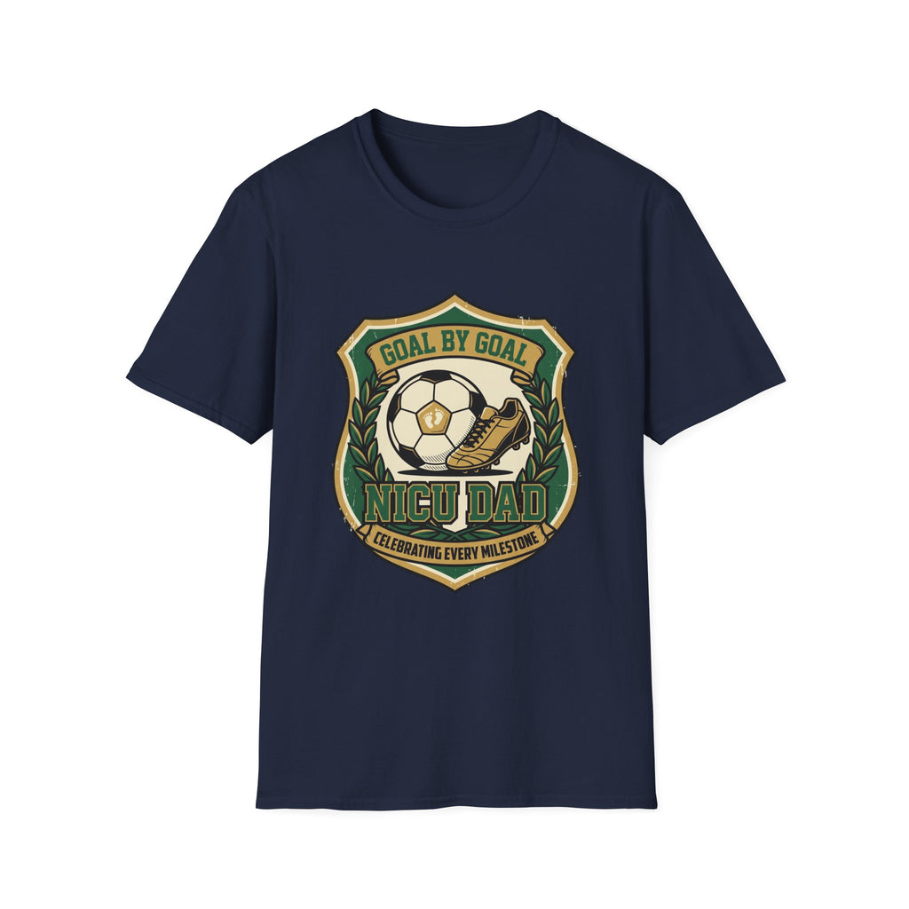 Soccer Badge T‑Shirt – "Goal by Goal" Vintage Football Emblem