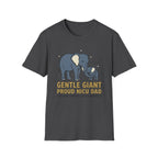 Gentle Giant Proud Inch Dad T-Shirt — Elephant Parent & Baby Love Tee