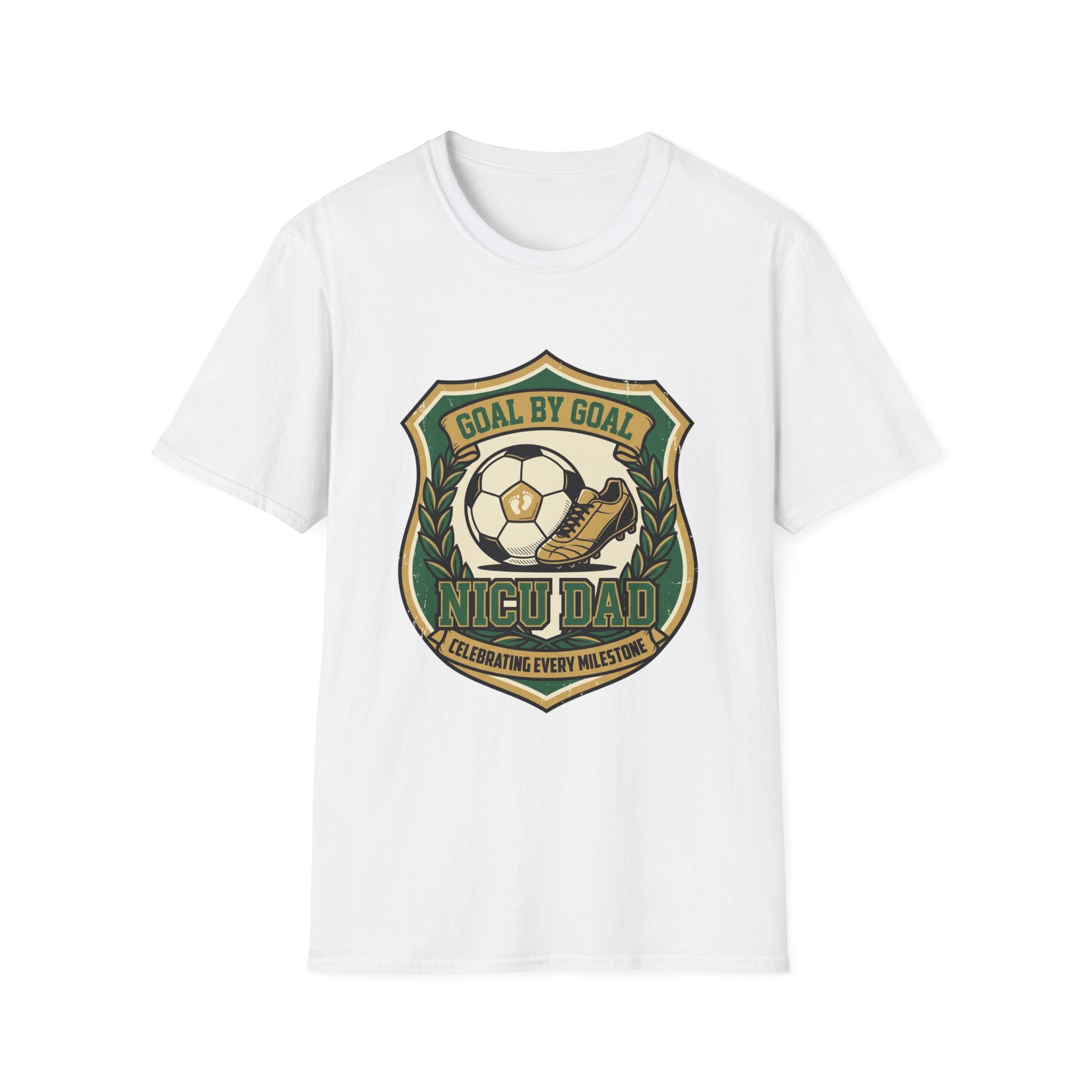 Soccer Badge T‑Shirt – "Goal by Goal" Vintage Football Emblem