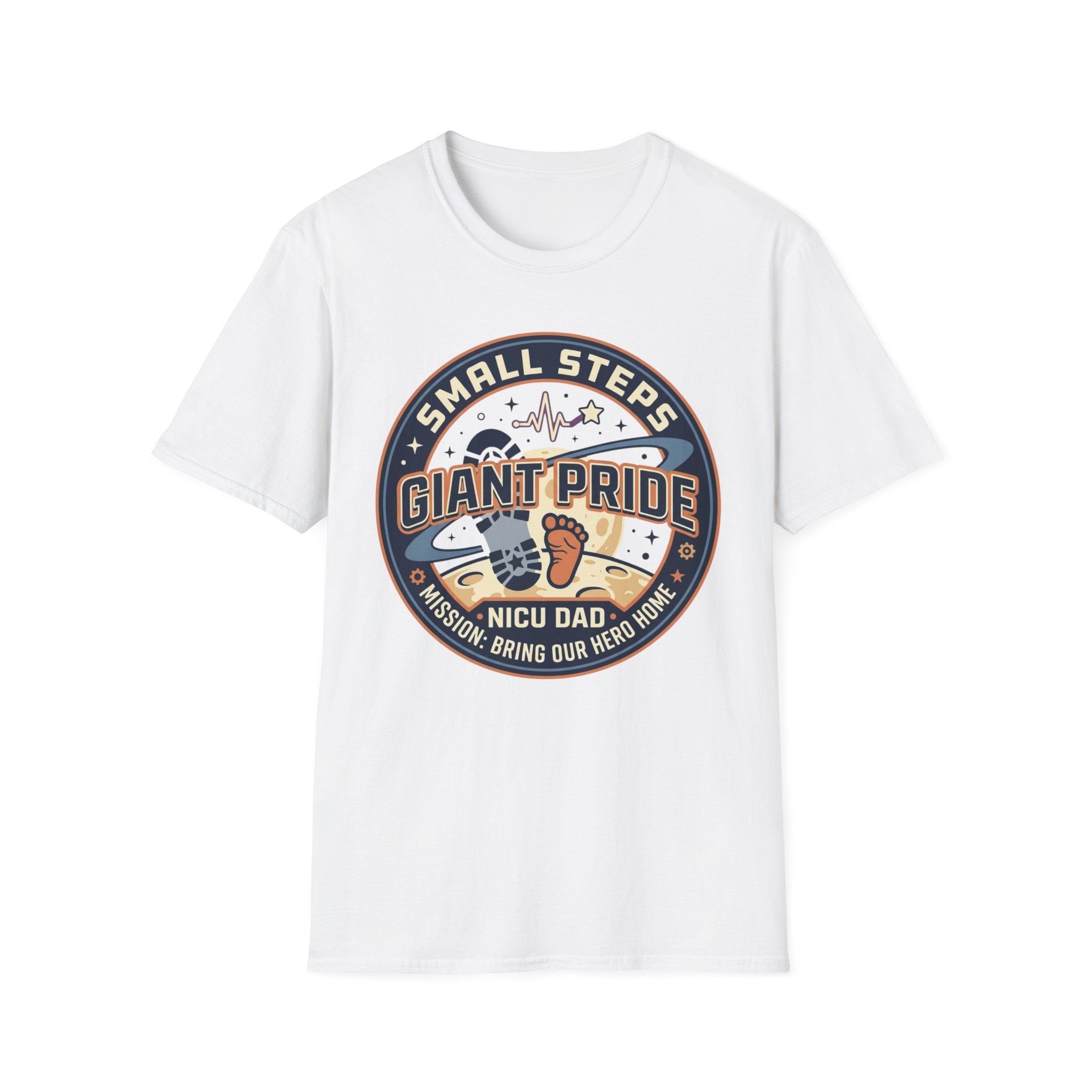 T‑Shirt — "Small Steps, Giant Pride" NICU Dad Tee