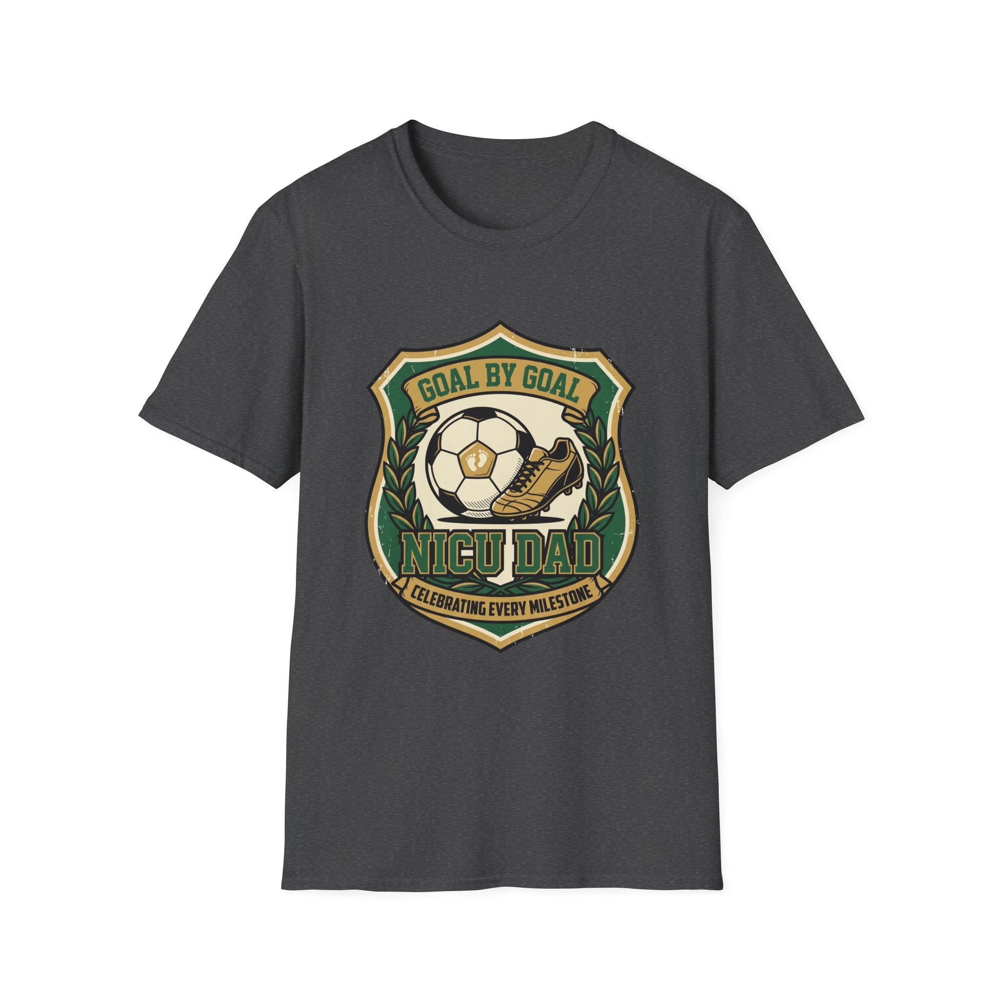 Soccer Badge T‑Shirt – "Goal by Goal" Vintage Football Emblem