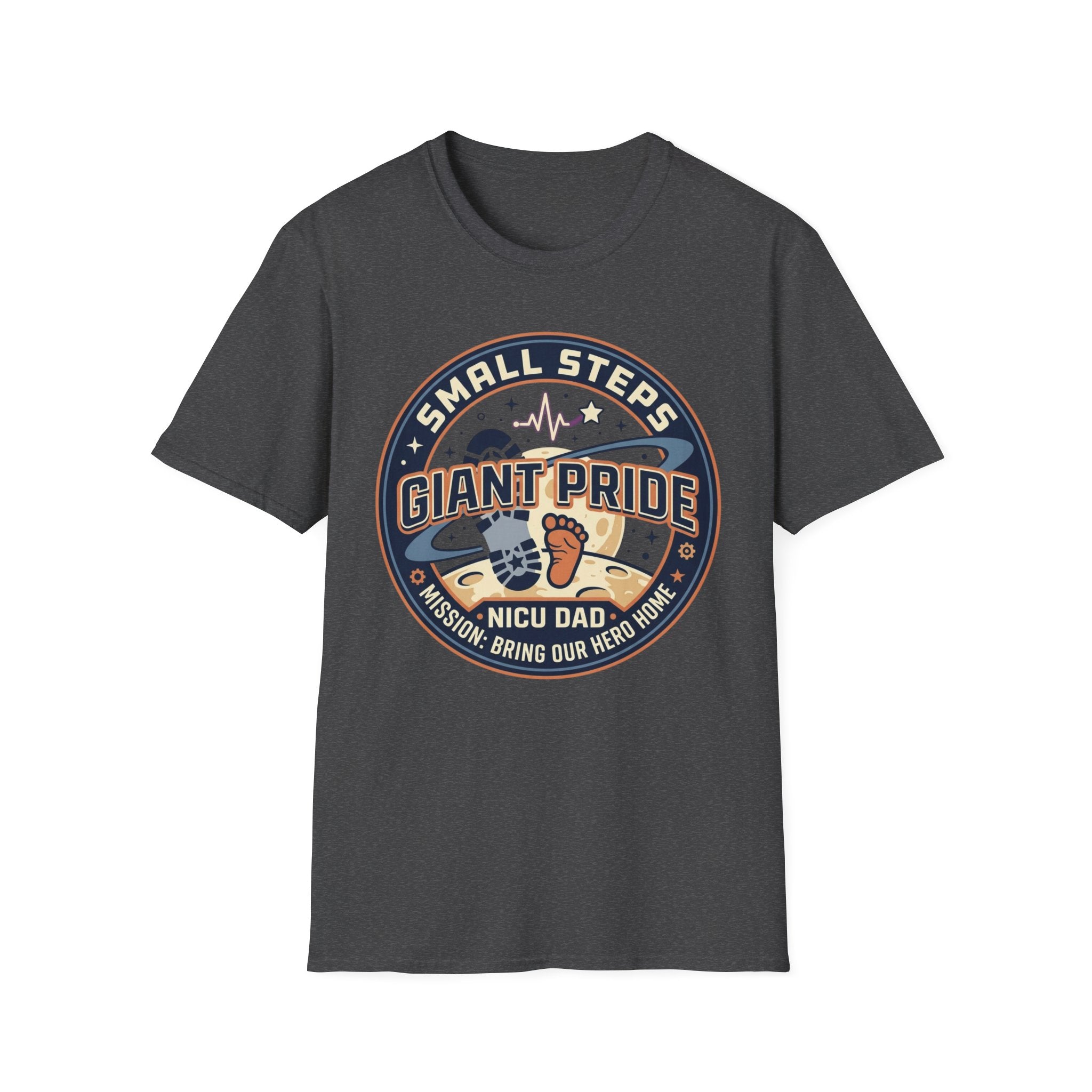 T‑Shirt — "Small Steps, Giant Pride" NICU Dad Tee