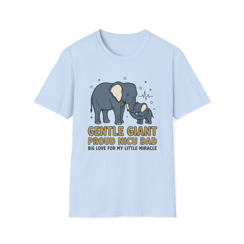 Gentle Giant Proud Inch Dad T-Shirt — Elephant Parent & Baby Love Tee