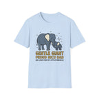 Gentle Giant Proud Inch Dad T-Shirt — Elephant Parent & Baby Love Tee