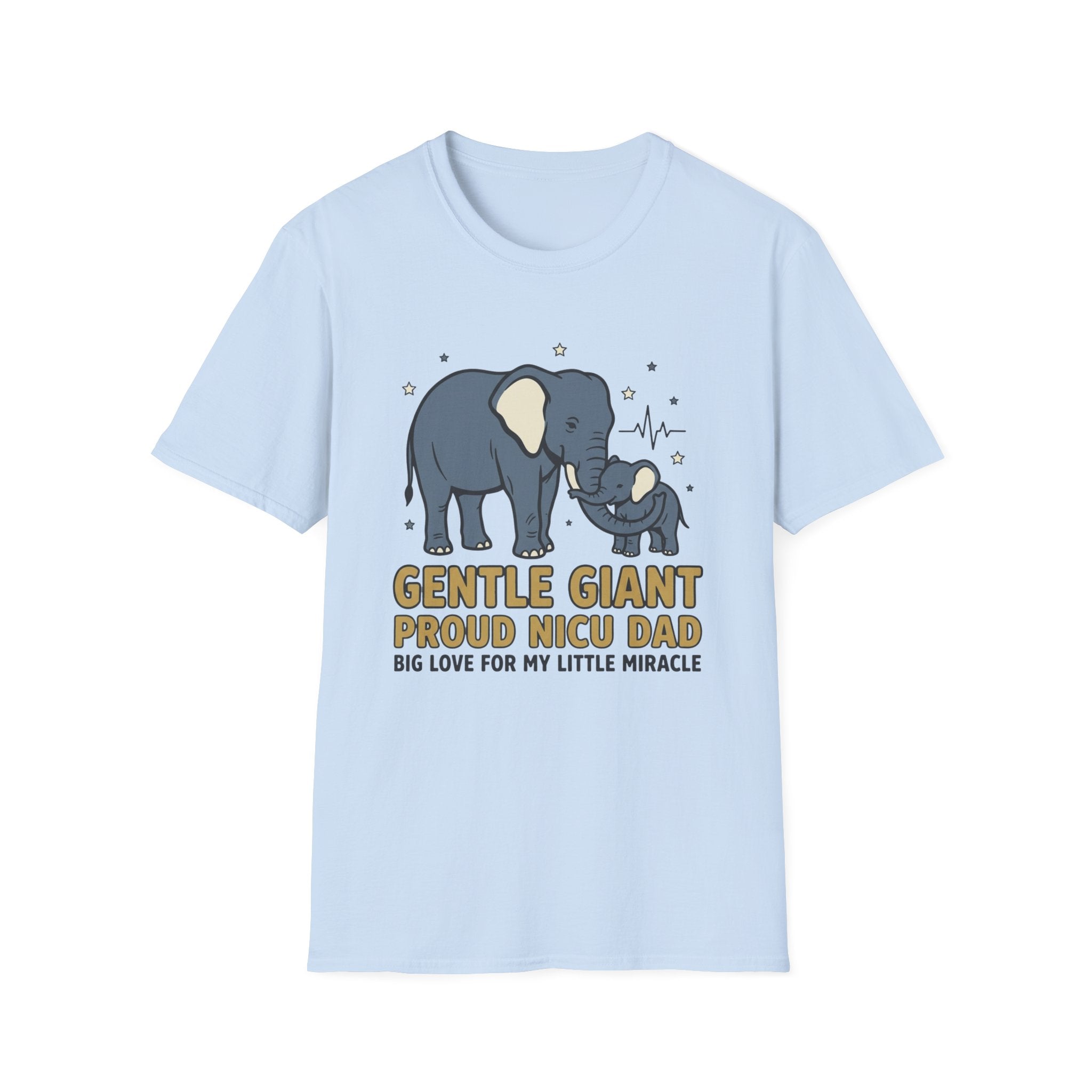 Gentle Giant Proud Inch Dad T-Shirt — Elephant Parent & Baby Love Tee