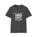 Didn’t Show It, Carried It Quietly T-Shirt — Strength Inspirational Tee