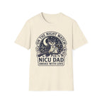 NICU Dad T‑Shirt — "On the Night Watch" Owl Design | Newborn & NICU Parent Gift