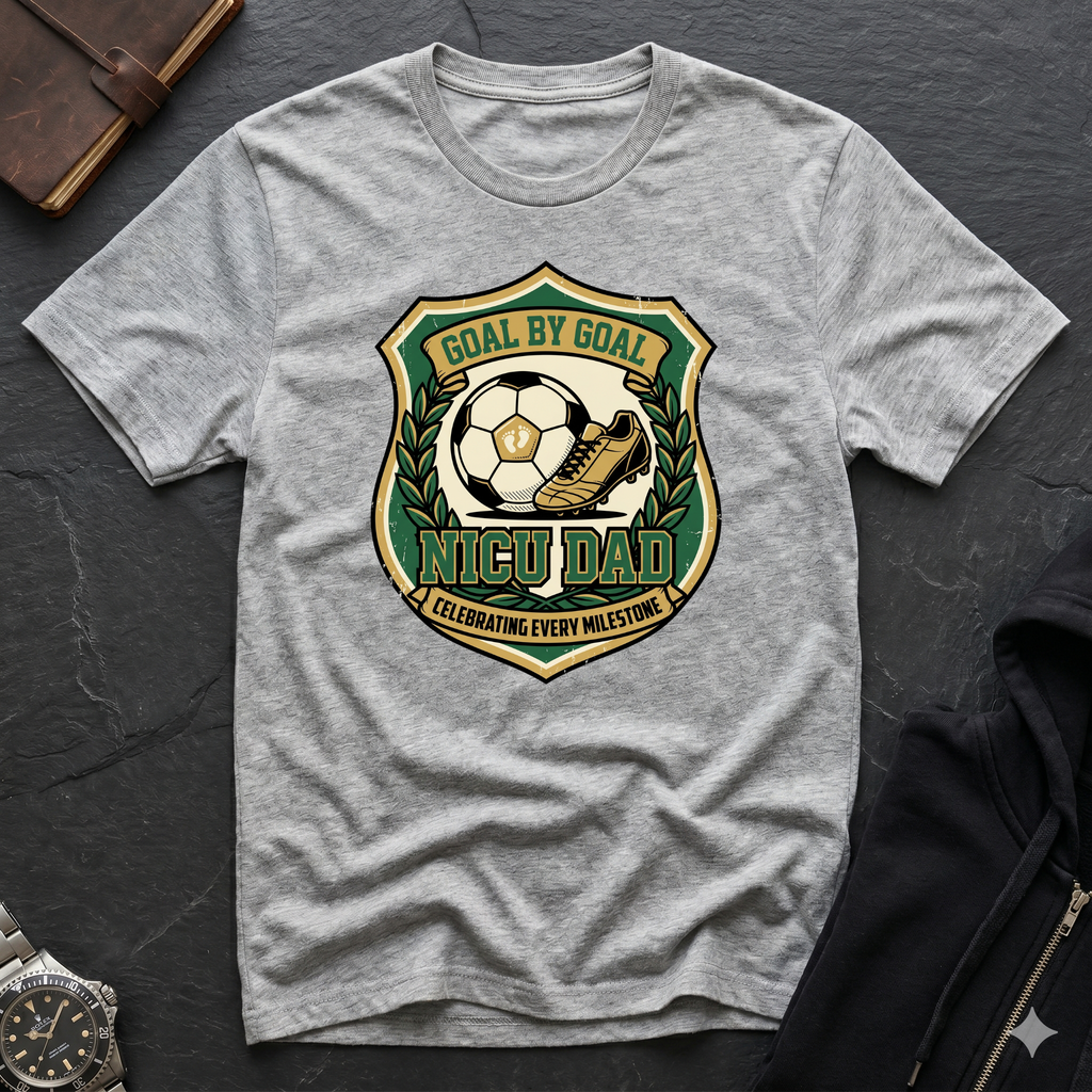 Soccer Badge T‑Shirt – "Goal by Goal" Vintage Football Emblem