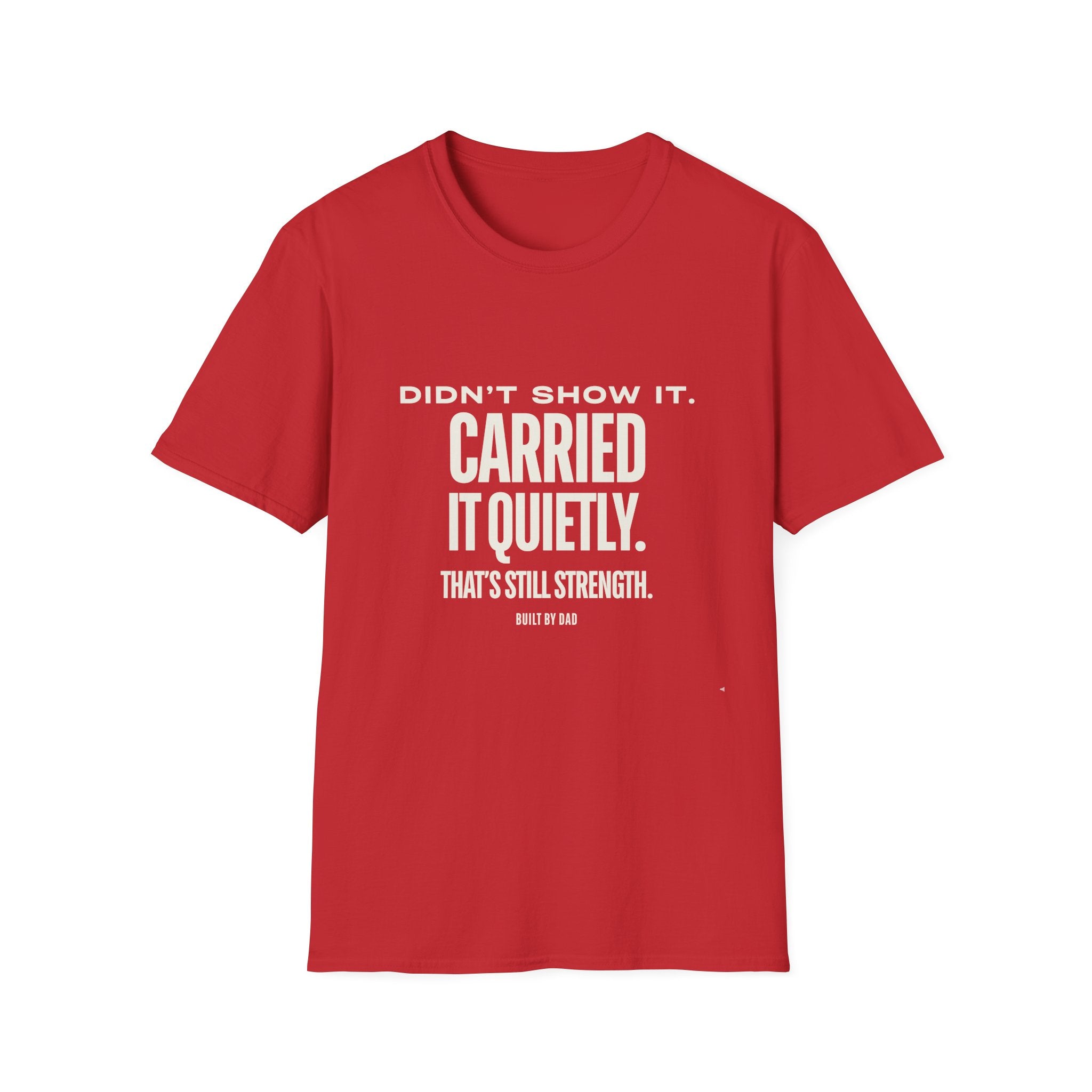 Didn’t Show It, Carried It Quietly T-Shirt — Strength Inspirational Tee