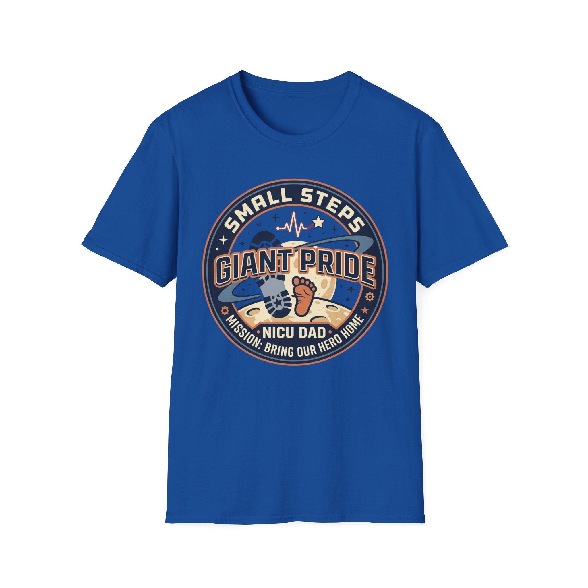 T‑Shirt — "Small Steps, Giant Pride" NICU Dad Tee