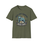 Night-Shift Guardian NICU Dad T-Shirt — Caring Bear Design for Nurses & Pediatric Caregivers