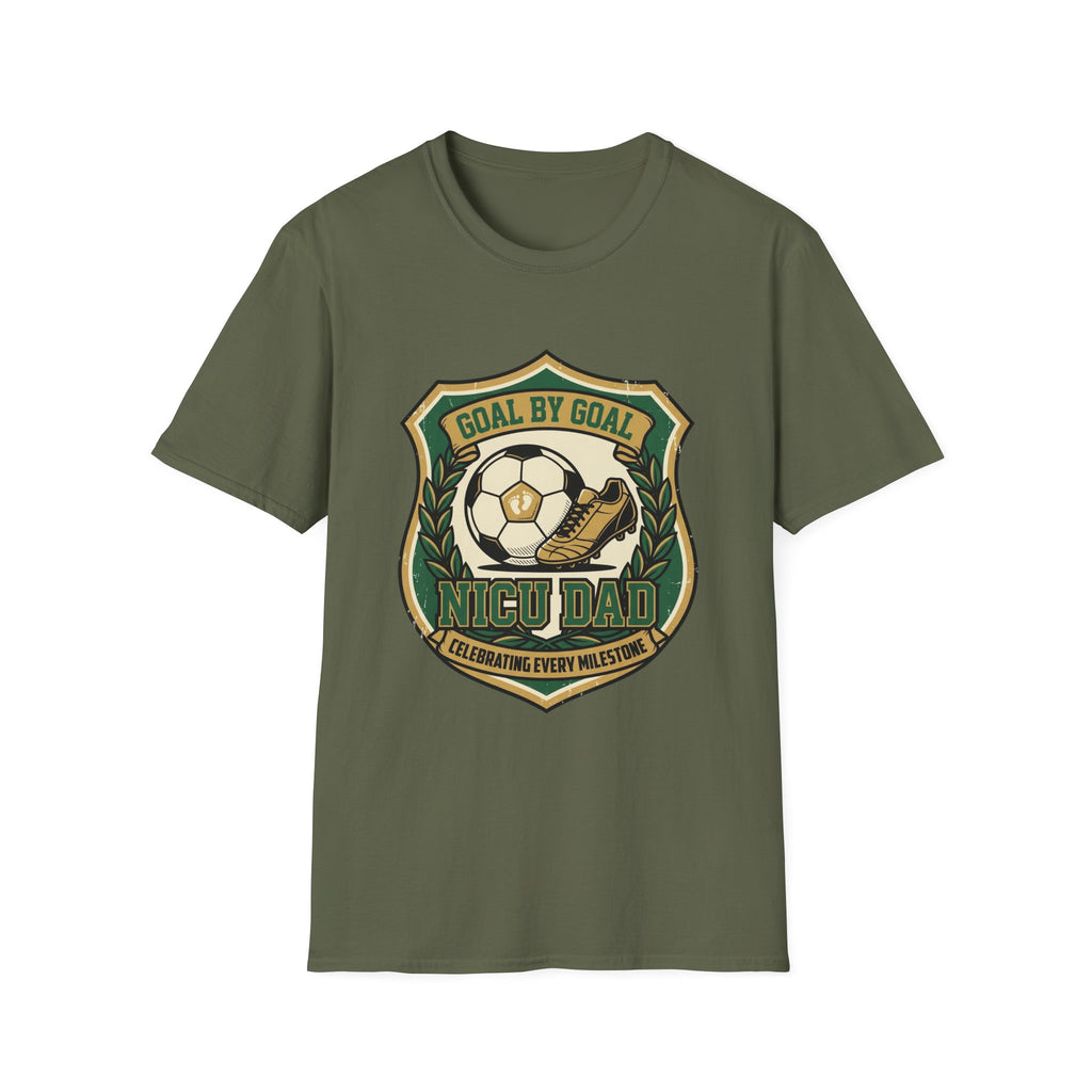 Soccer Badge T‑Shirt – "Goal by Goal" Vintage Football Emblem