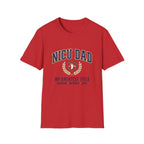 NICU Dad T-Shirt — Proud Neonatal ICU Dad Tee ("My Greatest Title: Courage • Patience • Love")