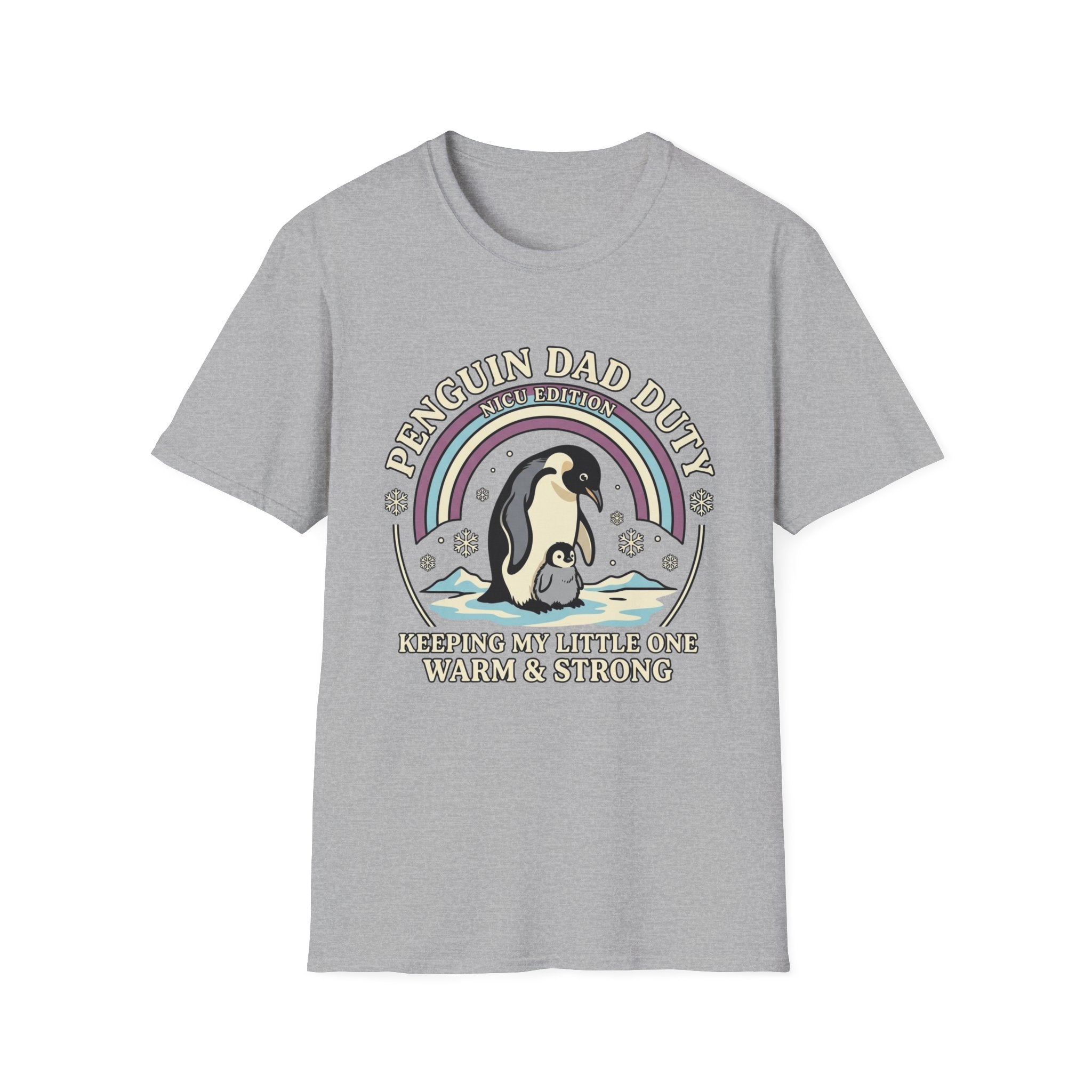 Penguin Dad Duty T-Shirt — Cute 'Nice Edition' Penguin Father Graphic Tee