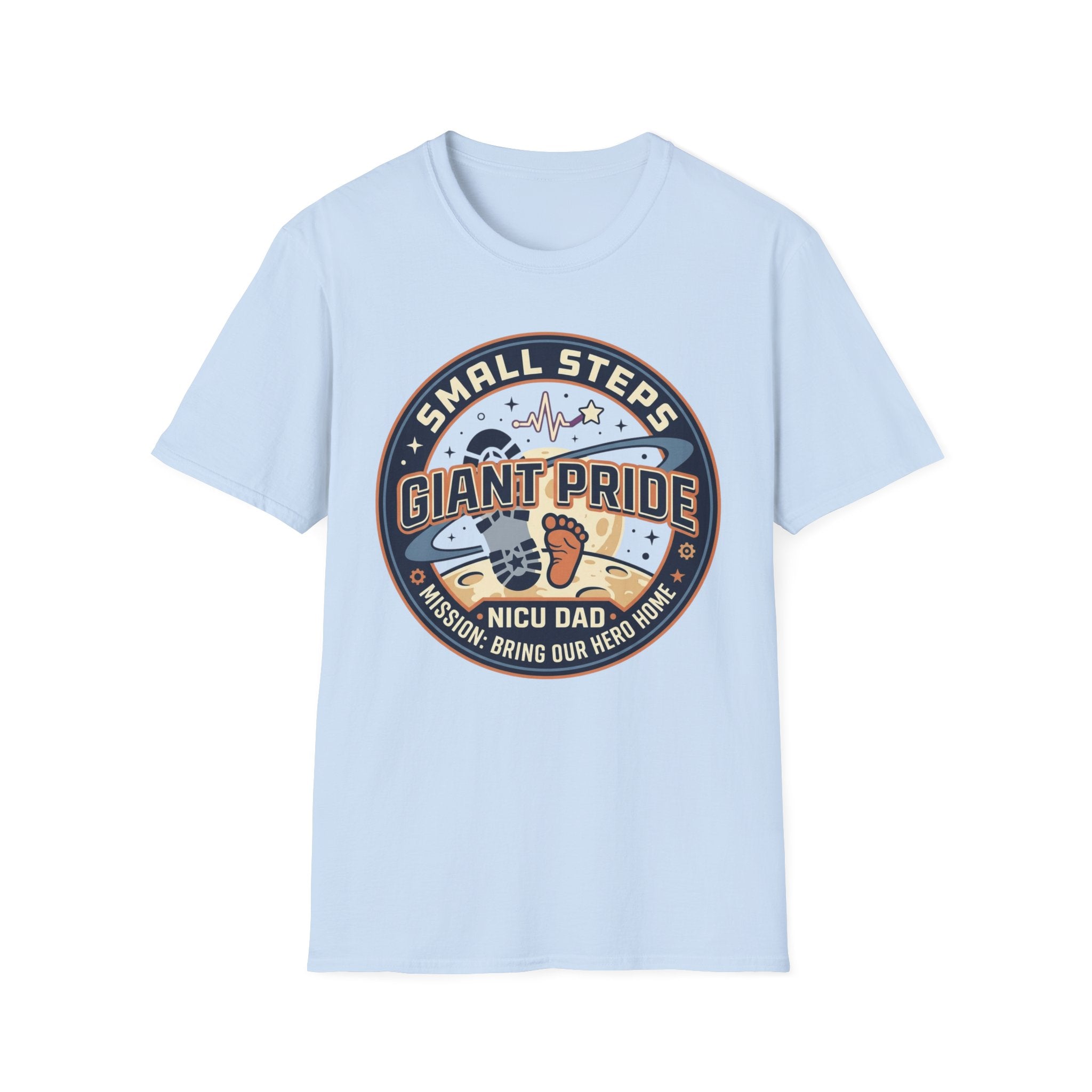 T‑Shirt — "Small Steps, Giant Pride" NICU Dad Tee