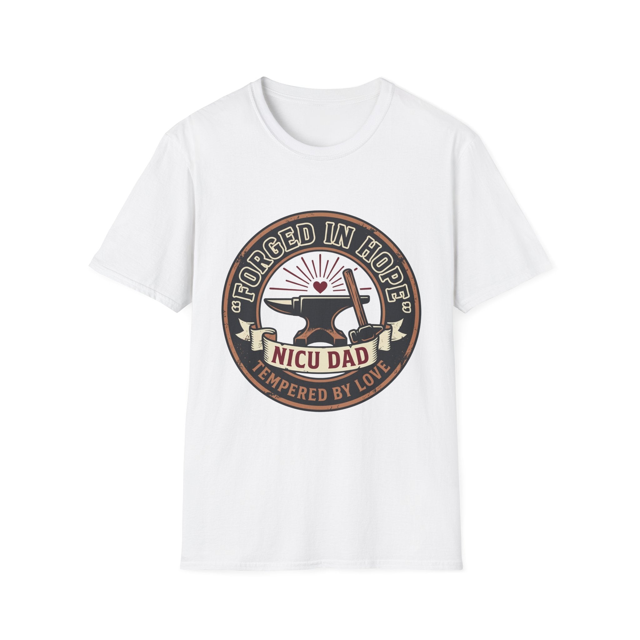 Forged in Hope NICU Dad T-Shirt — Newborn NICU Support Tee