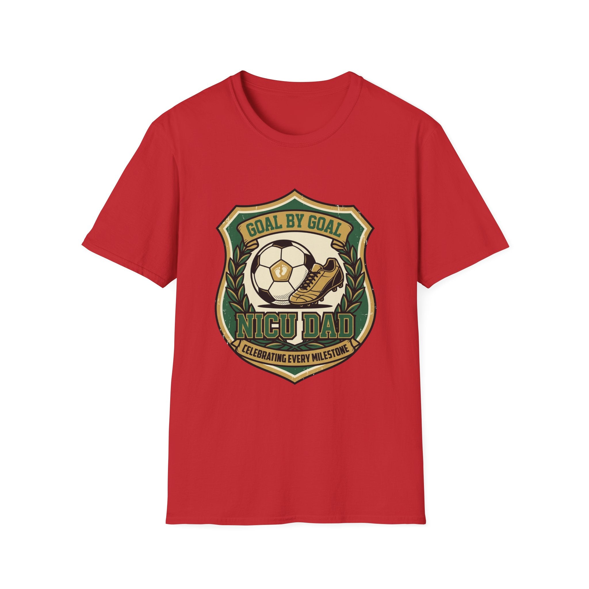 Soccer Badge T‑Shirt – "Goal by Goal" Vintage Football Emblem