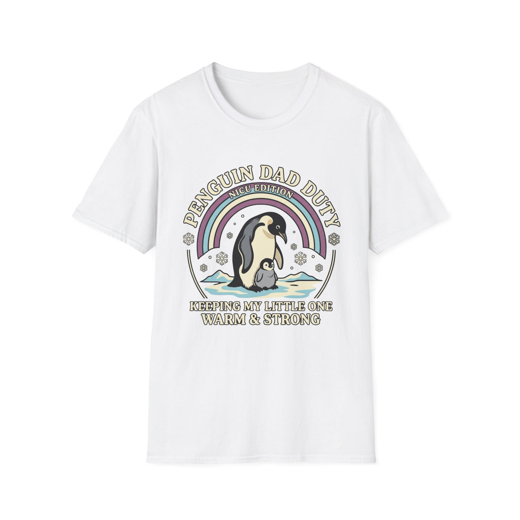 Penguin Dad Duty T-Shirt — Cute 'Nice Edition' Penguin Father Graphic Tee