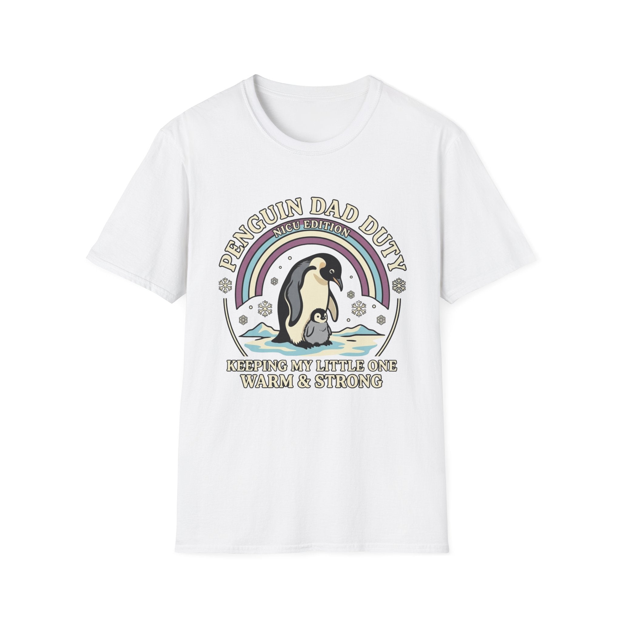Penguin Dad Duty T-Shirt — Cute 'Nice Edition' Penguin Father Graphic Tee