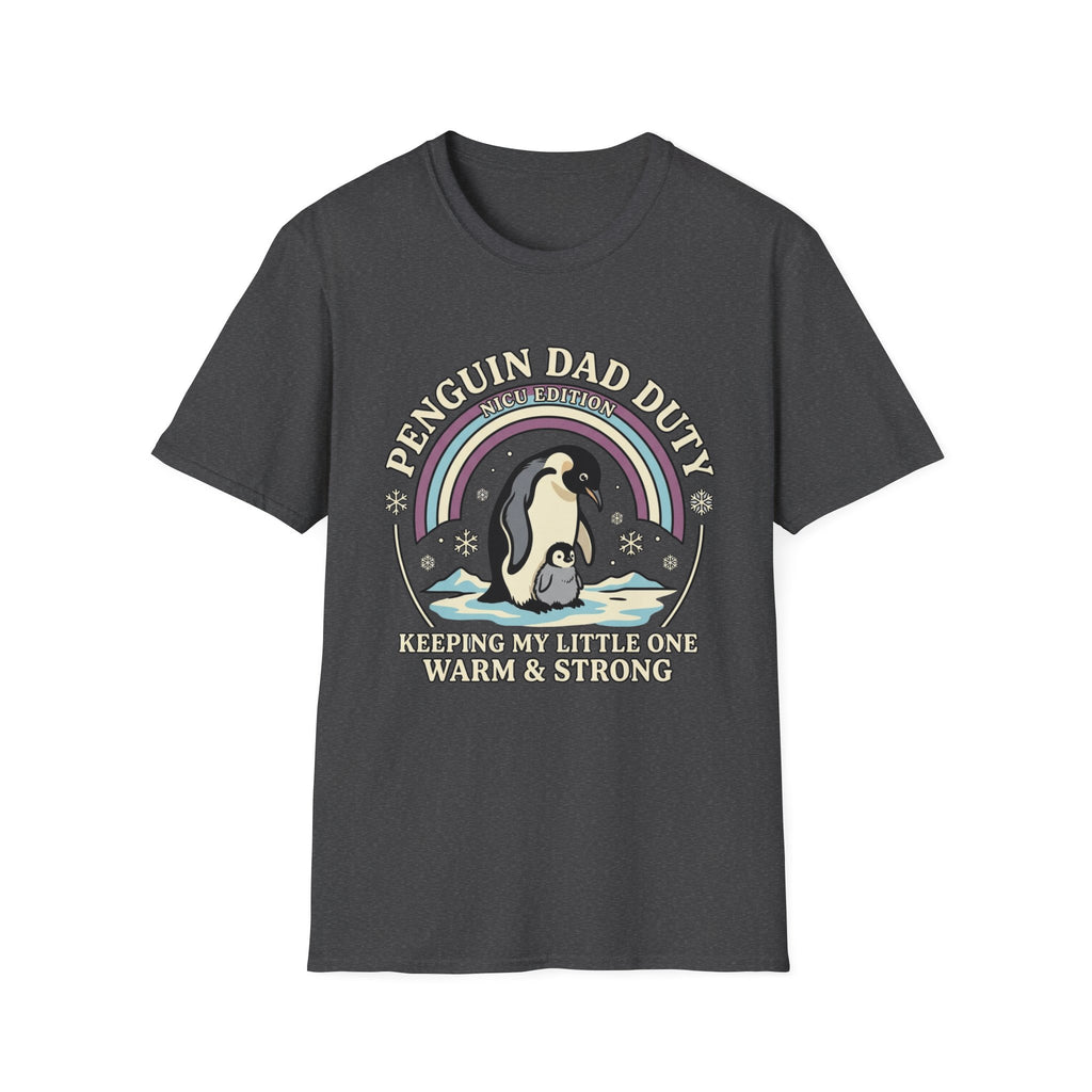 Penguin Dad Duty T-Shirt — Cute 'Nice Edition' Penguin Father Graphic Tee