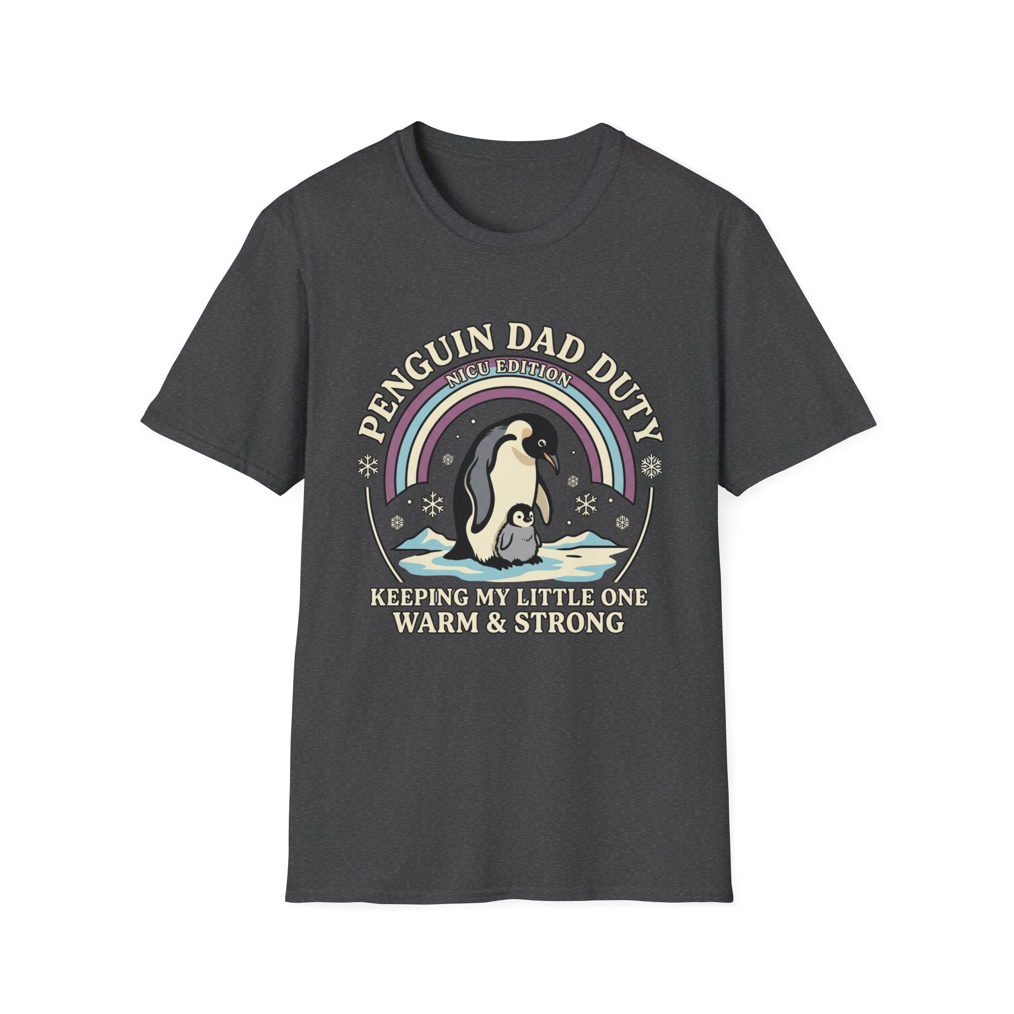 Penguin Dad Duty T-Shirt — Cute 'Nice Edition' Penguin Father Graphic Tee