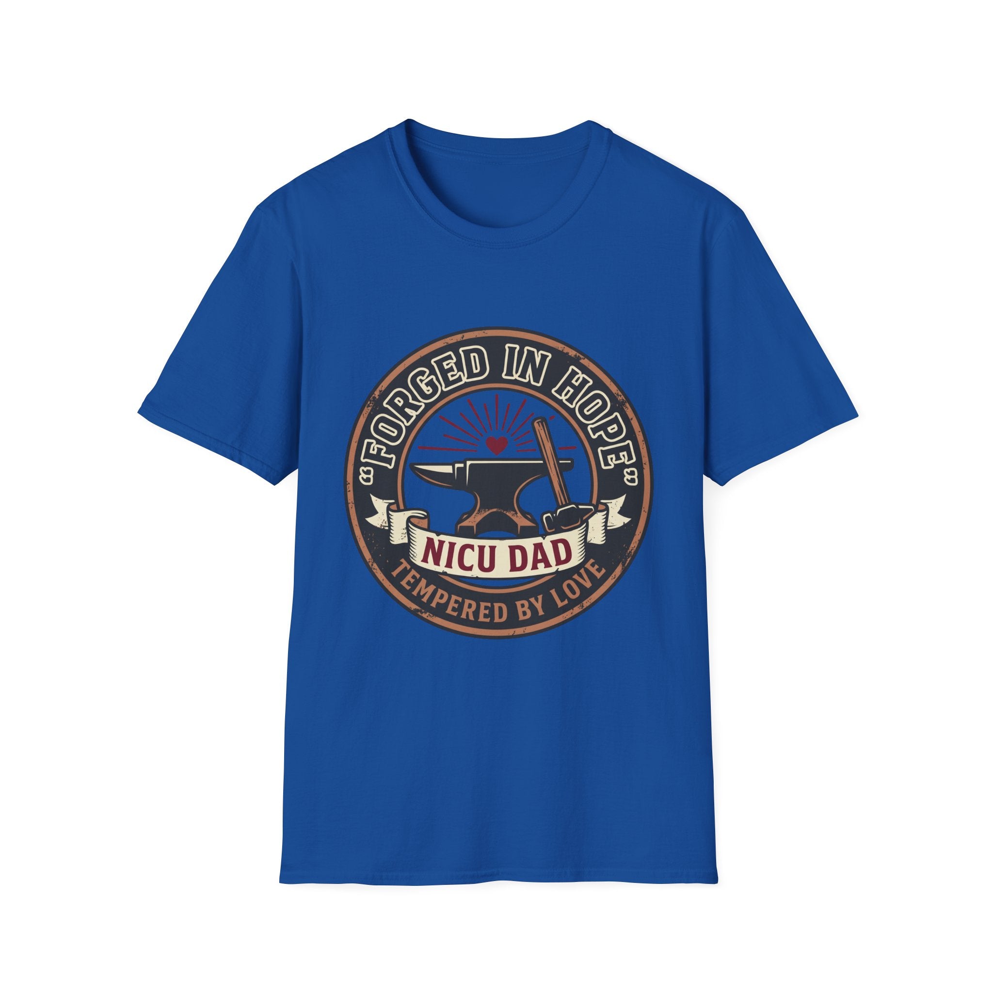 Forged in Hope NICU Dad T-Shirt — Newborn NICU Support Tee